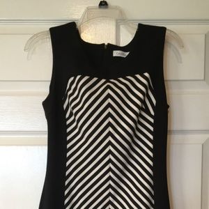 Calvin Klein Black and White Dress